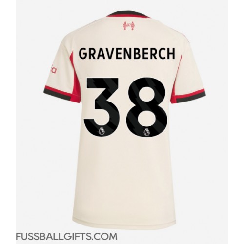 Liverpool Ryan Gravenberch #38 Fußballbekleidung Auswärtstrikot Damen 2025-26 Kurzarm